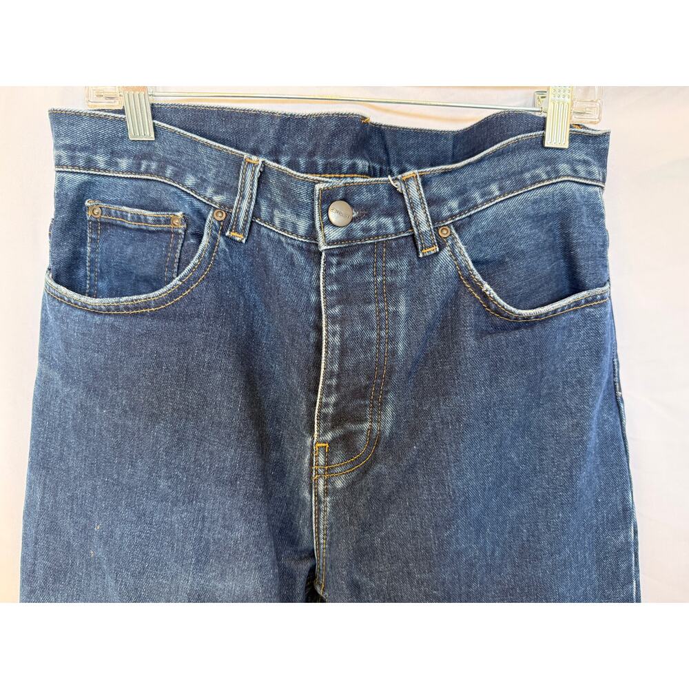 EUC Carhartt WIP Newel Pant Denim Blue Jeans, Men's 32, Relaxed Straight Tapered - Picture 7 of 7